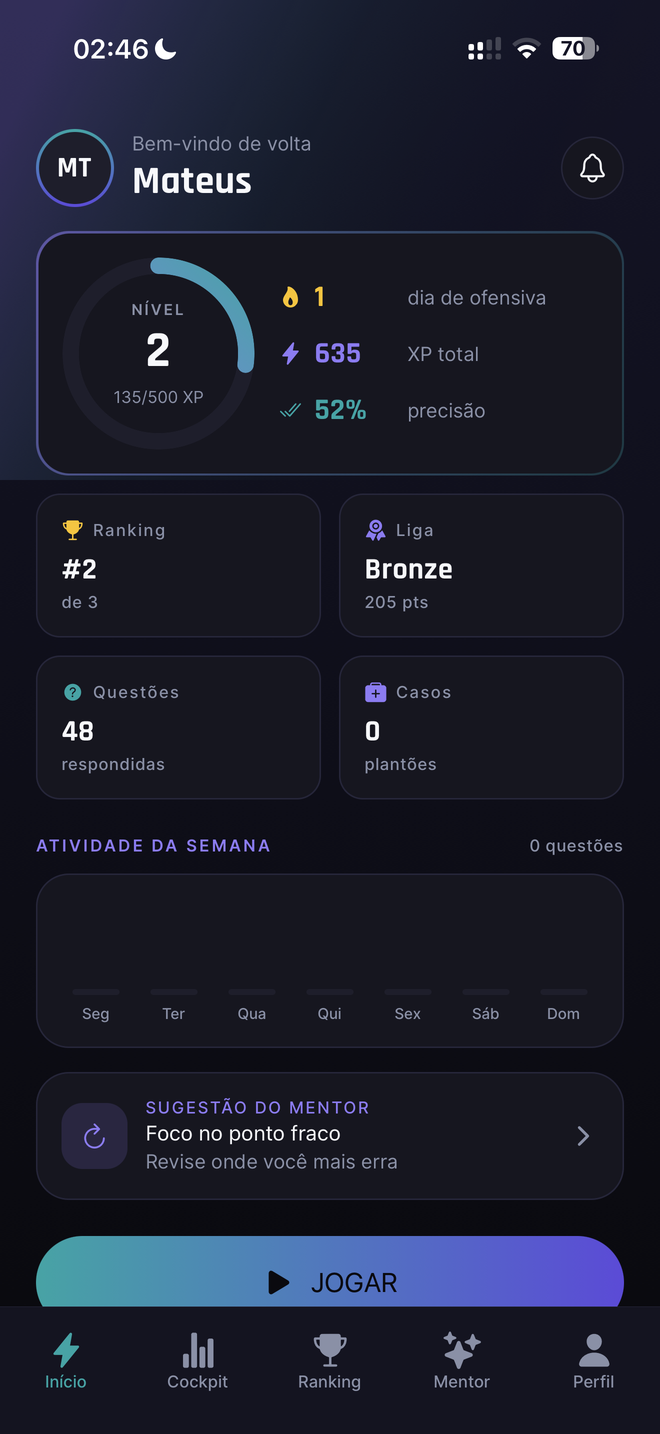 MedGame screen